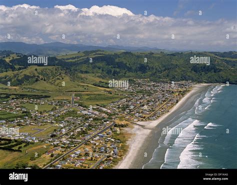 Waihi Beach Holiday Settlement Bay Of Plenty New Zealand Stock Photo