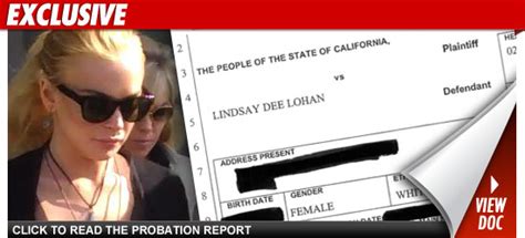 Lohan Probation Report Lindsays A Drug Addict Ohnotheydidnt — Livejournal
