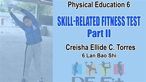 Skill Related Fitness Test Youtube
