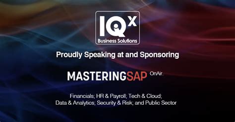 Mastering Sap Onair Event Iqx Business Solutions