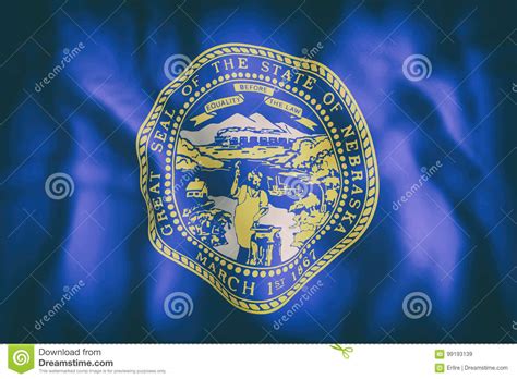 Nebraska State Flag Stock Illustration Illustration Of Design 99193139