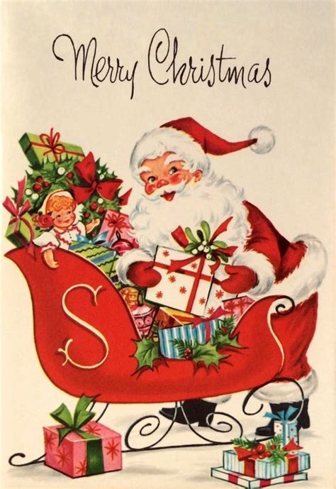Vintage Christmas Card Vintage Christmas Cards Christmas Prints