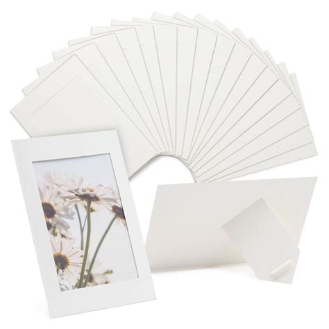 50 pack white paper picture frames 4x6 photo cardboard easels for diy hanging classrooms buy