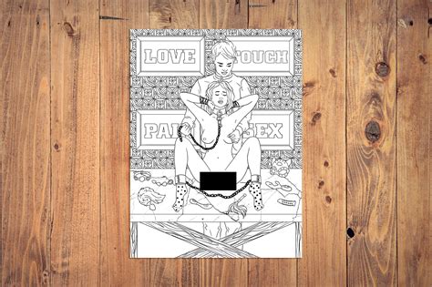 Bdsm Coloring Pages Sex Coloringbook Erotic Coloring Book Etsy