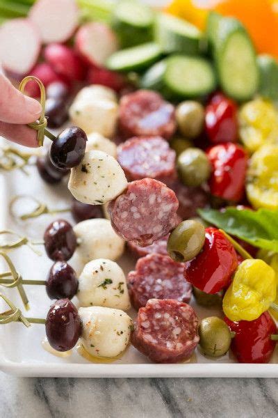 17 Easy Dishes To Bring To Your Next Barbecue Antipasto Skewers Bbq
