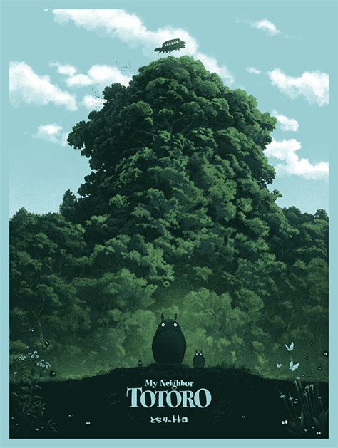 My Neighbor Totoro 1988 Görüntüler Ile Poster Anime Sanatı