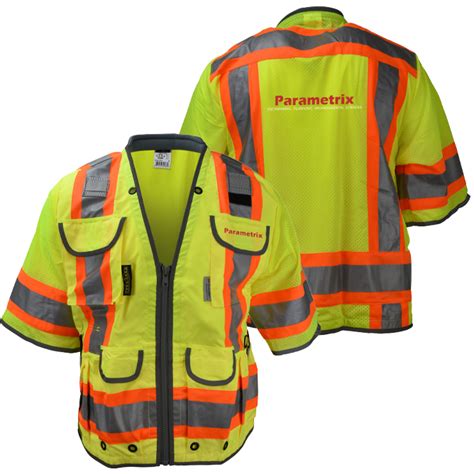 Radians Class 3 Heavy Woven Two Tone Engineer Vest Parametrixsafety