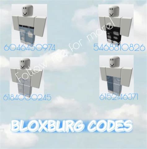 Bloxburg Black Outfit Codes