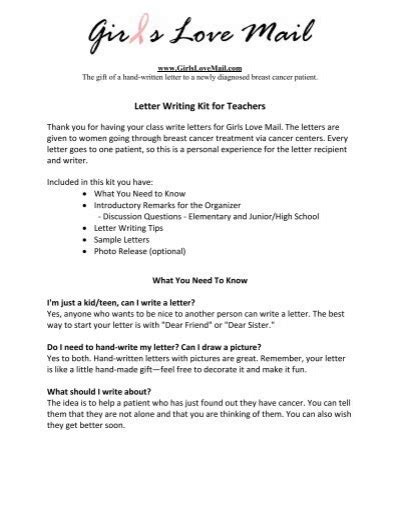 Letter Writing Kit For Teachers Girls Love Mail