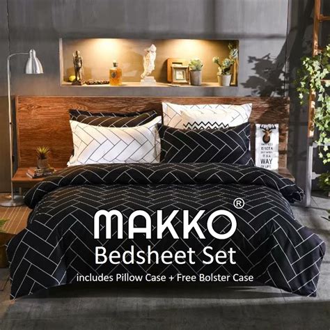 makko-fitted-bedsheet-set-quilt-cover-2021-latest-designs-shopee