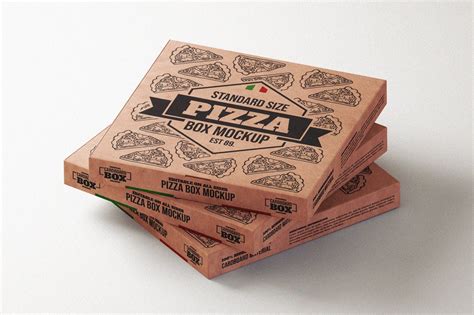 Pizza Takeaway Box Mock Up Template Psd Pizza Takeaway Content Tools