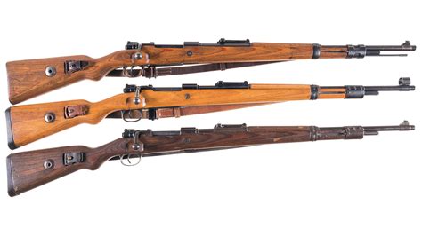 Three World War Ii German Military Bolt Action Rifles
