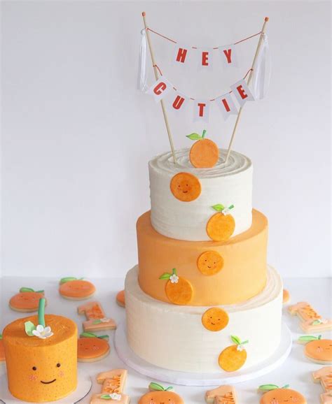 Minnie Mouse Sprinkle Cake Orange Birthday Orange Baby Shower