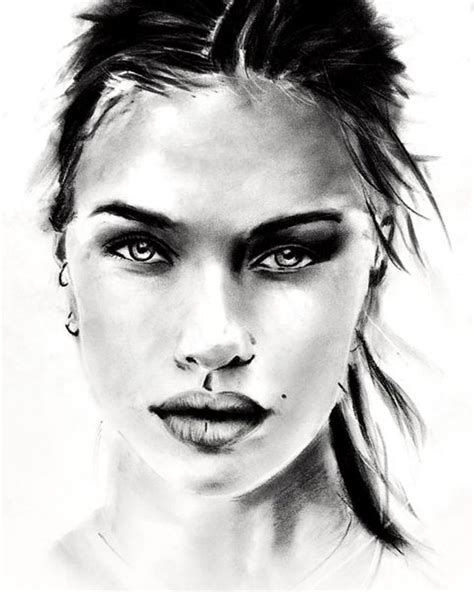 Draw Realistic Charcoal Portraits By Denny Stoekenbroek Trendy Art Ideas