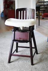 Photos of Eddie Bauer Cherry Wood High Chair