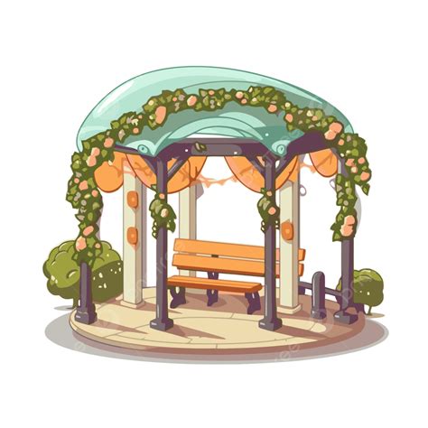 Flat Gazebo Clipart Png Vector Psd And Clipart With Transparent