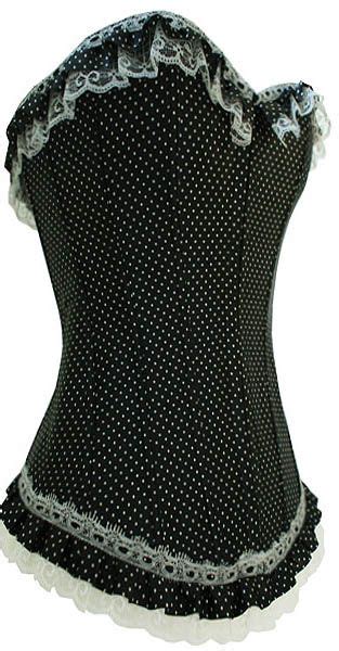 Speckled Black And White Corset