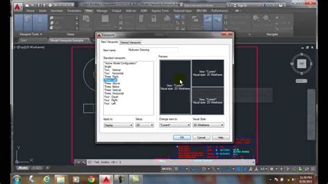 Autocad I 06 23 Configuring Model Viewports Youtube