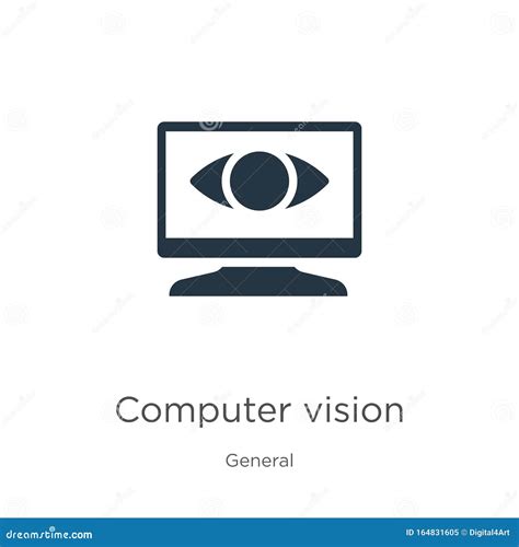 Computer Vision Icon Vector Trendy Flat Computer Vision Icon From