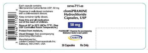 Clomipramine Hcl Cap 75 Mg 30 Ea Real Value Rx