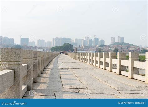 Luoyang Bridge A Famous Historic Site In Quanzhou Fujian China
