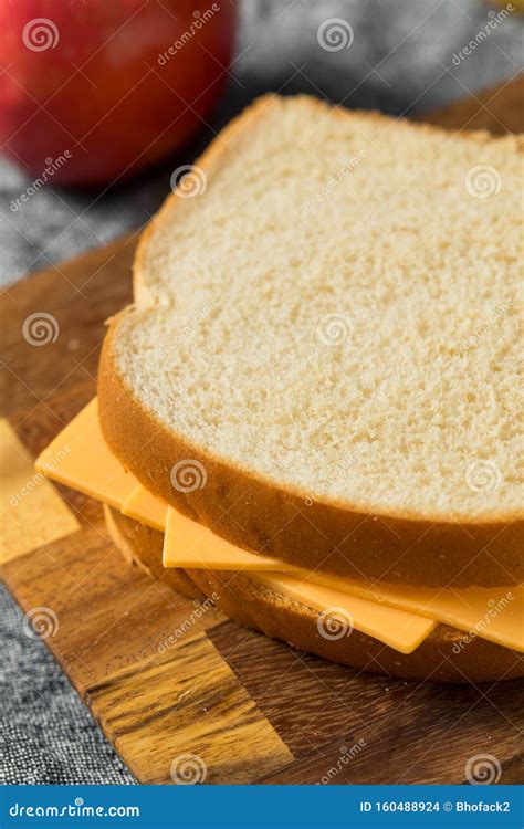 Homemade American Cheese Sandwich Stock Photo Image Of Crispy Fast
