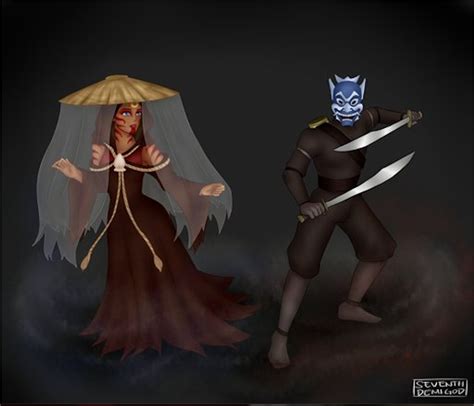 Prince Zuko The Blue Spirit And Katara The Painted Lady From Avatar The