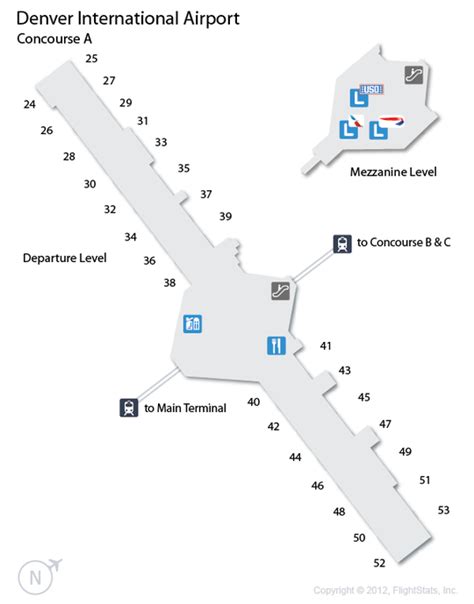 Denver International Airport Terminal Map