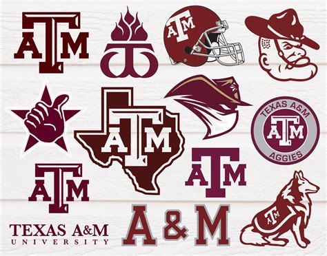 Texas A And M University Svg Texas A And M University Bundle Etsy