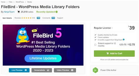 Filebird Wordpress Media Library Folders