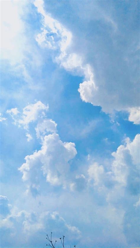 Blue Sky With Clouds Iphone Wallpaper Amazing Design Ideas