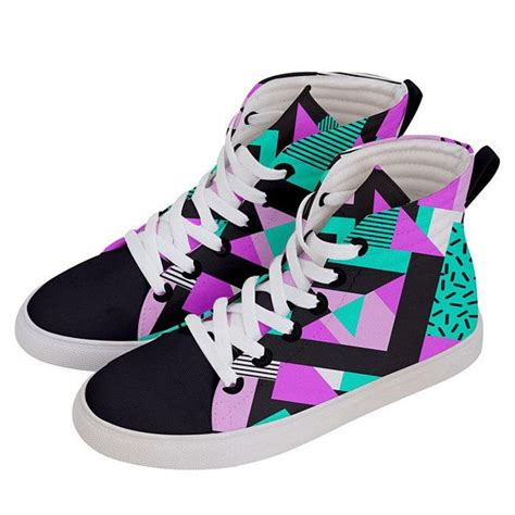 80s Style Retro Sneakers Colourful Sneakers Colourful Sneakers Hi