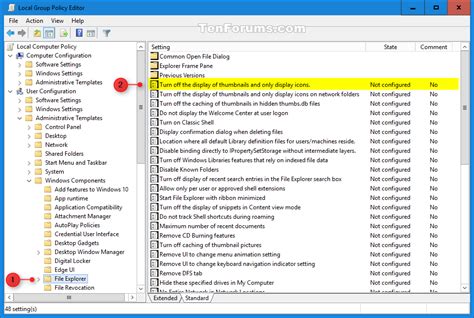 Thumbnail Previews In File Explorer Enable Or Disable In