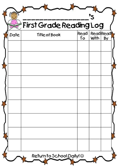 Reading Log Printable Free Reading Logs Are An Incredibly Useful Tool