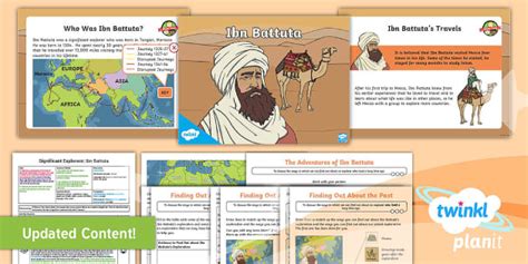 History Significant Explorers Ibn Battuta Ks1 Lesson Pack 2