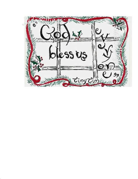 In the story, tiny tim is known for saying the phrase god bless us everyone as a statement for christmas dinner. ACEO Christmas is coming and remember Tiny by CalligraphicArtisan, $5.00 | Christmas is coming ...