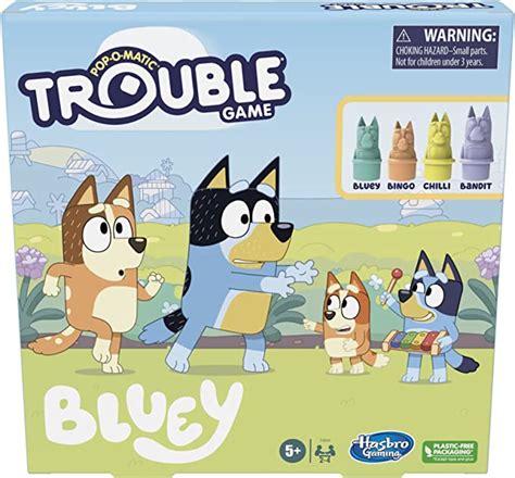 Trouble Bluey Edition Jeu De Société Jeu Amusant Pour Les Enfants De