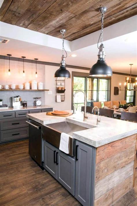 Rustic contemporary kitchen (design ideas) this gallery shares beautiful rustic contemporary kitchen designs with wood floors, beam ceilings, natural stone and modern finishes. 23 Best Ideas of Rustic Kitchen Cabinet You'll Want to Copy