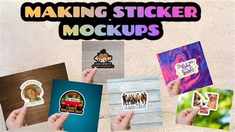 How To Create A Sticker Mockup In Pic Monkey Youtube