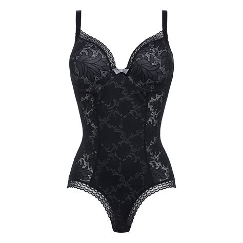 Underwired Bodysuit In Black Lace Invisible Elegance