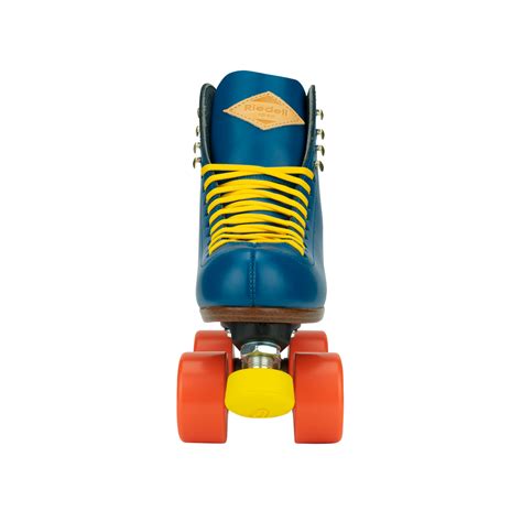 Riedell Crew Ocean Blue Leather Outdoor Complete Roller Skates