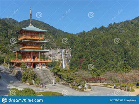 Pagoda Of Seiganto Ji Temple Wakayama Japan Stock Image Image Of