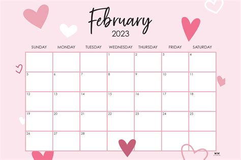 Best Free February Calendar Templates Masterbundles