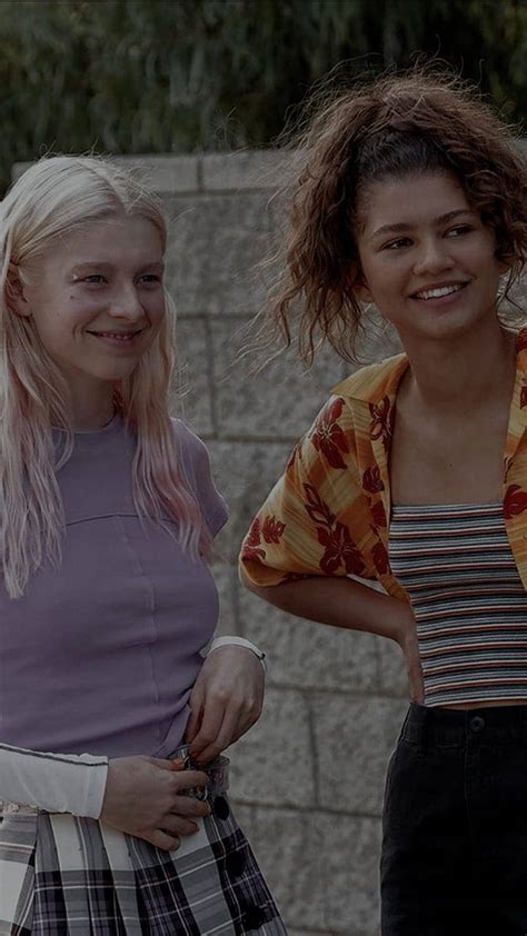 Download Rue And Jules Laughing Euphoria Hbo Wallpaper