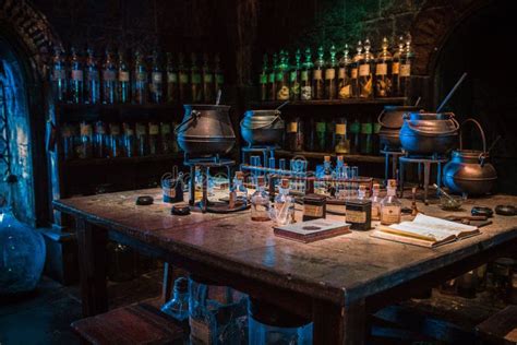 Dungeon Potion Classroom In Harry Potter Studio Tour London Editorial