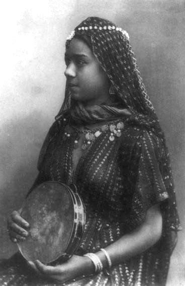 This Photo Of An Egyptian Girl With Her Tambourine Dates From 1904