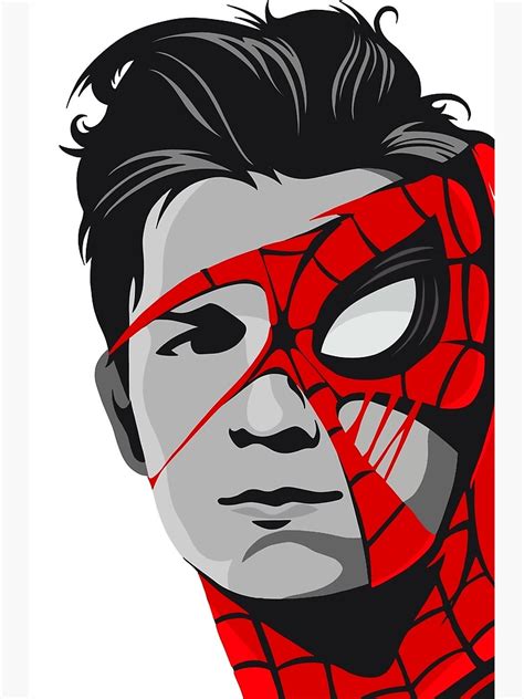 Tom Hollands Spidey Artwork Poster For Sale By Heyitsart Redbubble