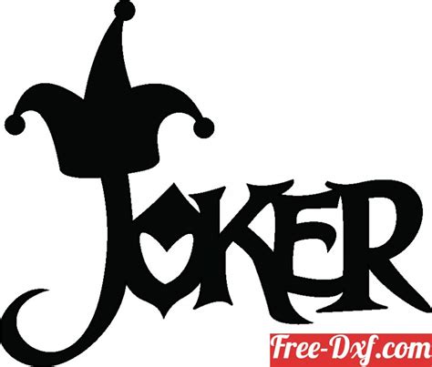 Download Joker Logo Sign Xhrgj High Quality Free Dxf Files Svg