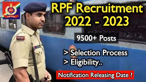 RPF Constable Recruitment 2022 Railway Police Constable Selection