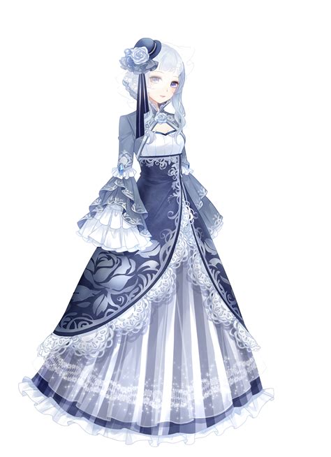 Anime Girl Victorian Dress